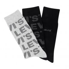 COFFRET DE 4 PAIRES DE CHAUSSETTES NOIR/GRIS - LEVIS