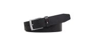 CEINTURE ADAN CUIR BOUCLE ARDILLON NOIR  - TOMMY HILFIGER