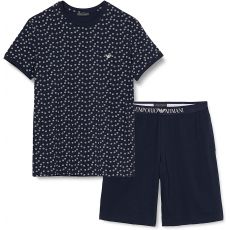 TENUE D'INTERIEUR PATTERN BERMUDA + T-SHIRT MARINE - ARMANI