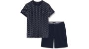 TENUE D'INTERIEUR PATTERN BERMUDA + T-SHIRT MARINE - ARMANI