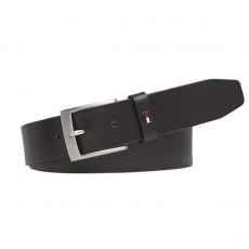 CEINTURE BOUCLE ARDILLON CUIR MARRON - TOMMY HILFIGER