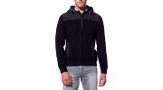 GILET REGULAR BI-MATIERE NOIR - KAPORAL
