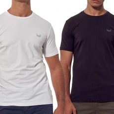 PACK DE 2 T-SHIRT RIFT NOIR ET BLANC - KAPORAL