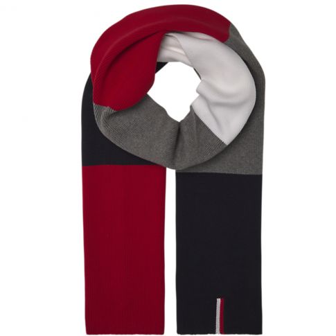 ECHARPE EN COTON MARINE/ROUGE/BLANCHE/GRISE AM05166 - TOMMY JEANS