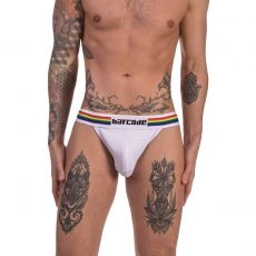 JOCK STRAP PRIDE EN MESH BLANC 91740 - BARCODE