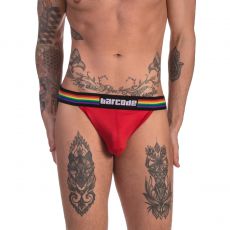 JOCK STRAP PRIDE EN MESH ROUGE 91740 - BARCODE