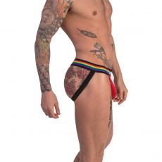 JOCK STRAP PRIDE EN MESH ROUGE 91740 - BARCODE