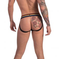 JOCK STRAP PRIDE EN MESH ROUGE 91740 - BARCODE