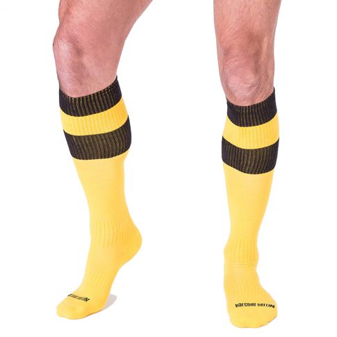 CHAUSSETTES FOOTBALL HAUTE JAUNE - BARCODE BERLIN