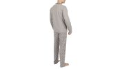 PYJAMA MANCHES LONGUES + PANTALON GRIS VELO 54772 - ADMAS