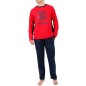 PYJAMA MANCHES LONGUES + PANTALON BARCA MARINE 54891 - ADMAS
