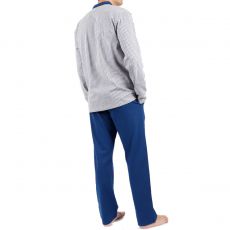 PYJAMA MANCHES LONGUES + PANTALON BLADE BLEU 54761 - ADMAS