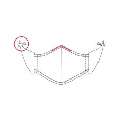 MASQUE DE PROTECTION FLEET ADMIRAL RIKER NOIR - BARCODE