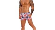 MINI SHORT DE BAIN JAMES BLEU/BLANC/ROUGE 1159 - JOR