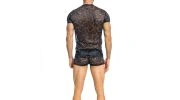 T-SHIRT ELYSEE EN DENTELLE NOIR - L'HOMME INVISIBLE