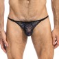 STRING ELYSEE EN DENTELLE NOIR - L'HOMME INVISIBLE