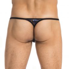 STRING ELYSEE EN DENTELLE NOIR - L'HOMME INVISIBLE