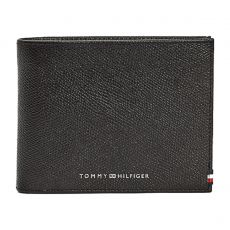 PORTEFEUILLE HORIZONTAL BUSINES CC FLAP AND COIN NOIR  - TOMMY HILFIGER