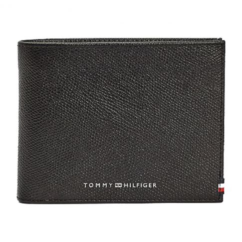 PORTEFEUILLE HORIZONTAL BUSINES CC FLAP AND COIN NOIR  - TOMMY HILFIGER
