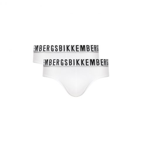 PACK DE DEUX SLIPS BLANC - BIKKEMBERGS