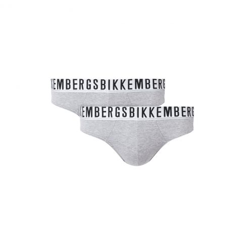 PACK DE DEUX SLIPS GRIS - BIKKEMBERGS