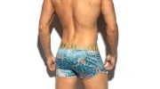 CALECON SATIN WILD BLEU UN439 - ES COLLECTION