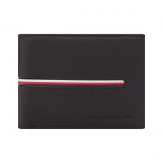 PORTEFEUILLE HORIZONTAL TH DOWNTOWN CC AND COIN NOIR  - TOMMY HILFIGER