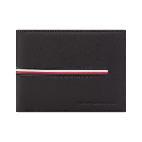 PORTEFEUILLE HORIZONTAL TH DOWNTOWN CC AND COIN NOIR  - TOMMY HILFIGER