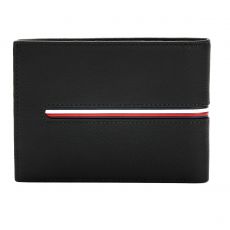 PORTEFEUILLE HORIZONTAL TH DOWNTOWN CC AND COIN NOIR  - TOMMY HILFIGER