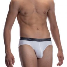 SLIP SPORT MICROFIBRE BLANC RED2059 - OLAF BENZ
