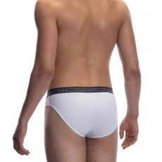 SLIP SPORT MICROFIBRE BLANC RED2059 - OLAF BENZ