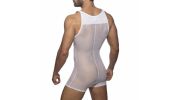 BODY EN MESH WRESTLING BLANC AD945 - ADDICTED