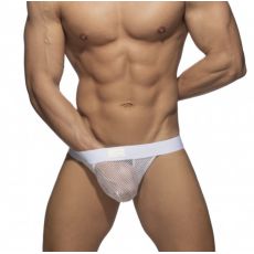 JOCK STRAP CLICK PUSH UP EN MESH BLANC AD946 - ADDICTED