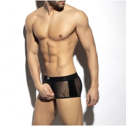 BOXER BRANCHES EN TULLE NOIR UN453 - ES COLLECTION BOXER BRANCHES EN TULLE NOIR UN453 - ES COLLECTION