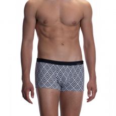 BOXER DE BAIN SURFPANTS NOIR/BLANC BLU2050 - OLAF BENZ