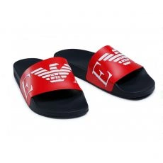 CLAQUETTES MARINES/ROUGES - ARMANI