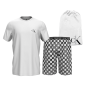 TENUE D INTERIEUR SHORT + T-SHIRT MANCHES COURTES BLANC NM2128E - CALVIN KLEIN