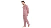 COFFRET PYJAMA MANCHES LONGUES + PANTALON SCARF BORDEAUX - ADMAS