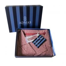 COFFRET PYJAMA MANCHES LONGUES + PANTALON SCARF BORDEAUX - ADMAS