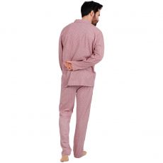 COFFRET PYJAMA MANCHES LONGUES + PANTALON SCARF BORDEAUX - ADMAS