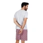 COFFRET PYJAMA MANCHES COURTES + SHORT TOUCHDOWN GRIS 55350 - ADMAS