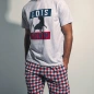 COFFRET PYJAMA MANCHES COURTES + SHORT TOUCHDOWN GRIS 55350 - ADMAS
