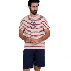 COFFRET PYJAMA MANCHES COURTES + SHORT BRUJULA ROUGE - ADMAS