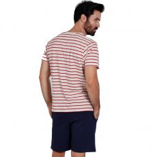 COFFRET PYJAMA MANCHES COURTES + SHORT BRUJULA ROUGE - ADMAS