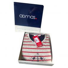 COFFRET PYJAMA MANCHES COURTES + SHORT BRUJULA ROUGE - ADMAS