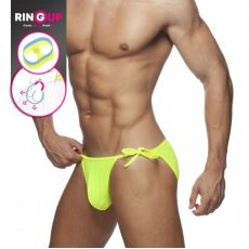 SLIP DE BAIN RING UP JAUNE FLUO ADS246 - ADDICTED