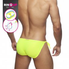 SLIP DE BAIN RING UP JAUNE FLUO ADS246 - ADDICTED