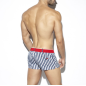 SHORT DE BAIN BELT A RAYURES MARINE 2026 - ES COLLECTION