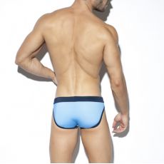 SLIP DE BAIN MULTI STRIPES BLANC 2011  – ES COLLECTION