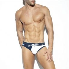 SLIP DE BAIN MULTI STRIPES BLANC 2011  – ES COLLECTION
